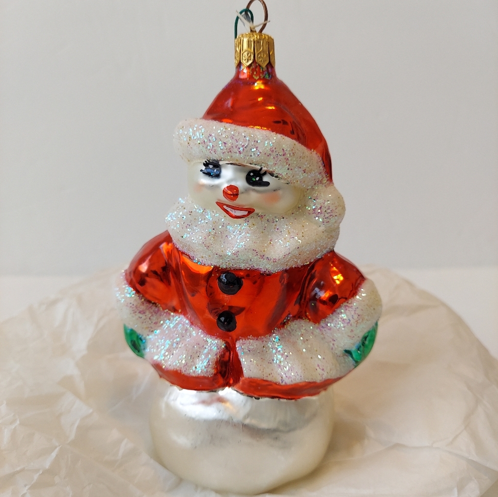 Christopher Radko Bella D. Snowball Christmas Ornament
